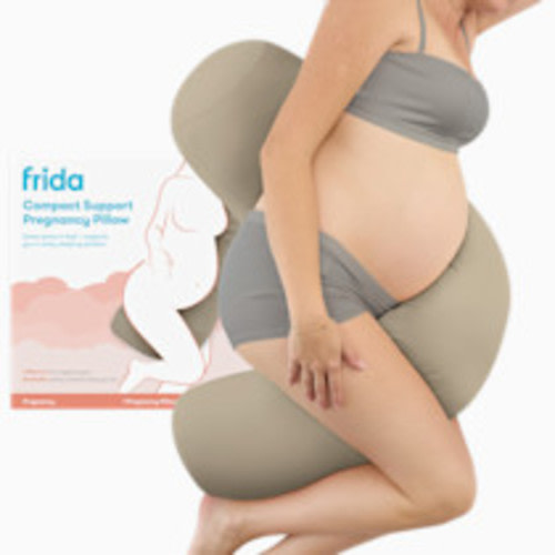 Frida Mom Compact Support Pregnancy Pillow - Taupe