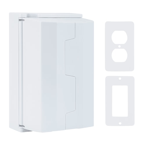 Jool Baby Electrical Outlet Cover Box for Child Safety and Protection, 2 Pack