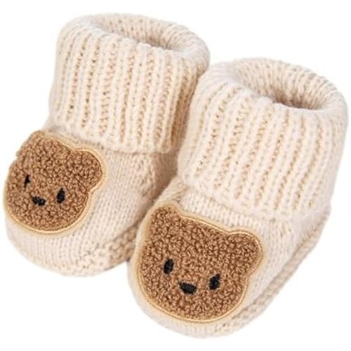 Baby Booties Newborn Walking Shoes Warm Hand Crochet Knit Soft Socks for Infant Boy Girl