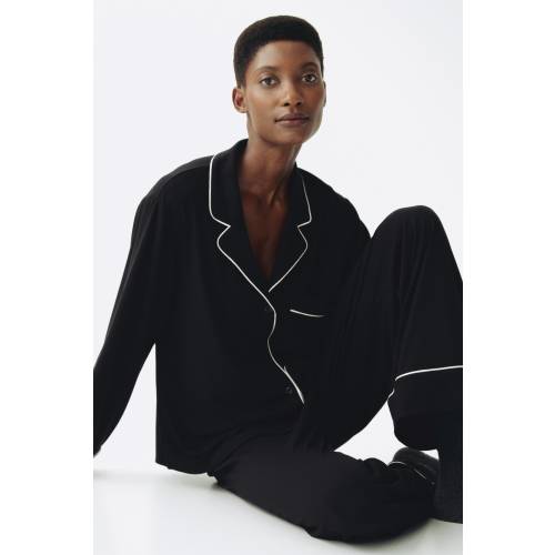 MAMA PIPING-DETAIL PAJAMAS