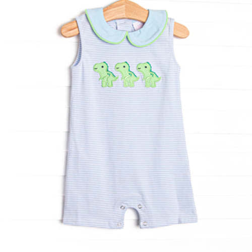 Tyrannosaurus Trio Applique Jon Jon, Blue – Stitchy Fish