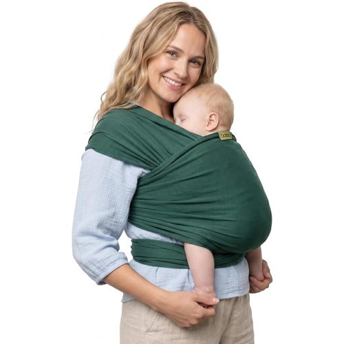 Boba Baby Wrap Carrier – Original Baby Sling Carrier for Newborns (7–35 lbs), Soft, Secure, Hands-Free & Ergonomic, Ideal for Comfortable Bonding, New Parents (Serenity Rainforest)