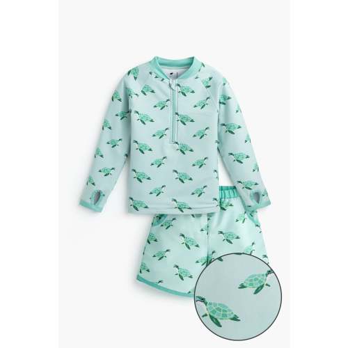 Rashguard Top Swim Trunks Bundle - Organic Baby, Toddler, & Kids Clothes - Monica + Andy