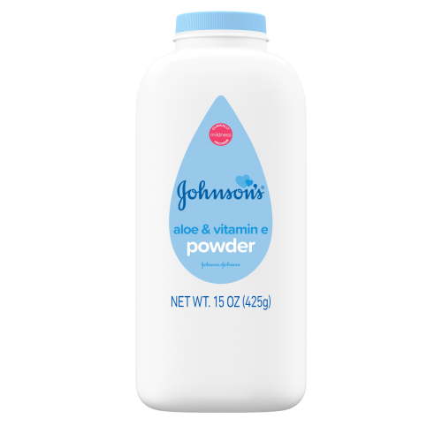 Johnson's Cornstarch Unisex Powder for Baby and Toddler with Aloe & Vitamin E, 15 oz HSA/FSA Eligible