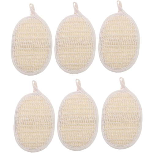 Bath Sponges for Shower Baby Bath Sponge 6pcs Bath Sponge Baby Towel Bath Pouf Mesh Brush Body Scrubbing Brush Face Bath Cotton Linen Baby Towels Shower Exfoliating Sponge