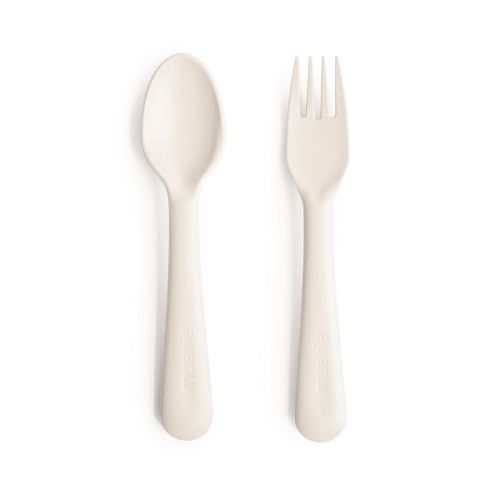 Dinnerware Fork and Spoon Set Ivory One Size