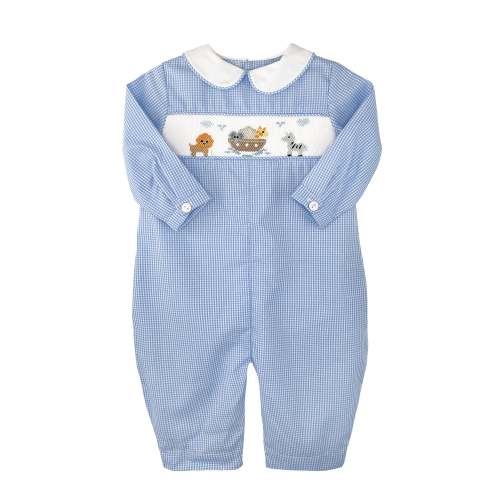 Noah's Ark Longall with Hand Picture Smocking