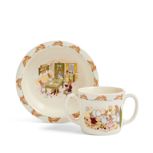 Baby Bowl & 2 Handle Mug 2-Piece Set