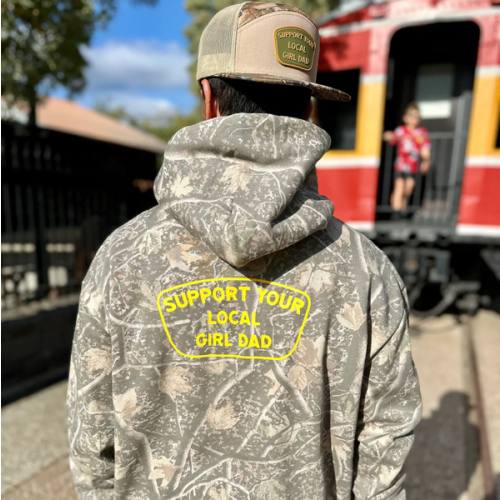 Girl Dad Hoodie - Dumbbells, Deadlifts, & Daughters | DadBod Apparel