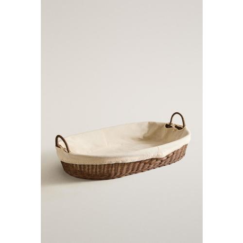 RATTAN CHANGING BASKET - Brown | ZARA United States