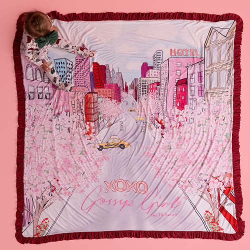 Gossip Girl & Gossip Girl City Ruffled Luxe Patoo® Blanket