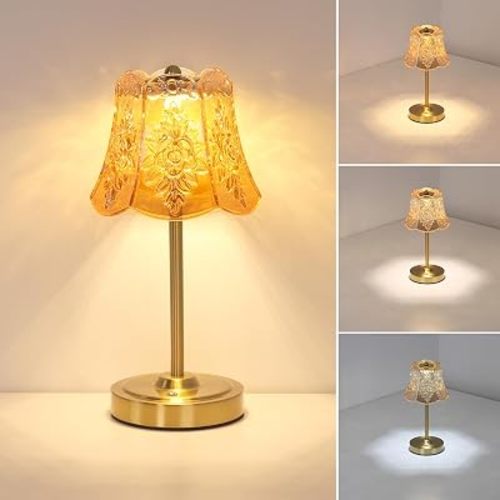 Cordless Touch Lamp (Amber Rose)