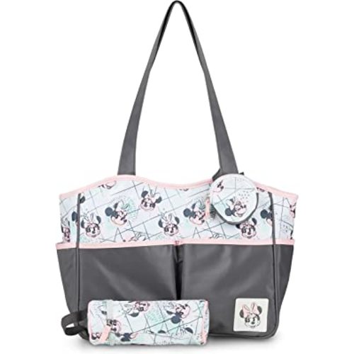 Disney Baby Girl Multi Piece Tote, Minnie-Watercolor