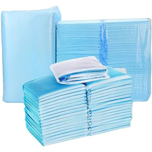 Disposable Changing Pad for Baby, 100 Pack Breathable Leak-Proof Diaper Changing Pads Bed Protector Mat Super Absorbent Pee Pads for Baby, Elderly, Pets Liquid, Urine, Accidents 17.8 x 13 Inches