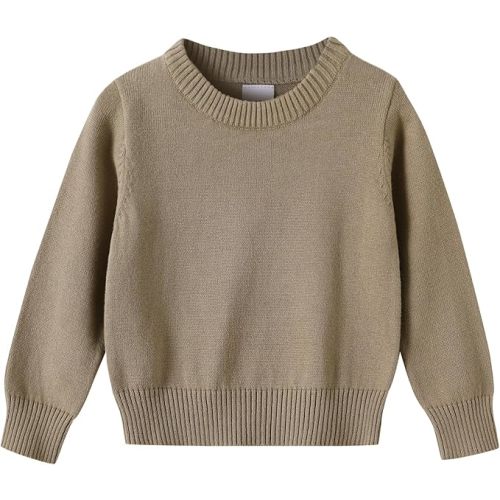 YOUNGER STAR Toddler Baby Girls Boys Knit Sweater Pullover Long Sleeve Sweatshirt Fall Winter Clothes