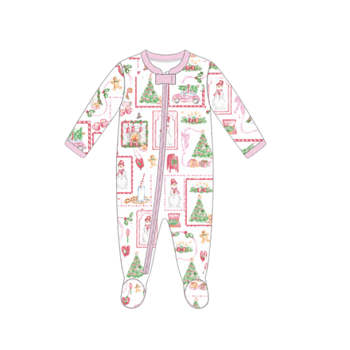 Christmas Keepsakes | Footie (Pink) (Pre-Order) – Baby Dunn
