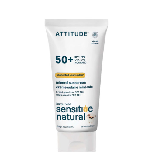 Baby Face & Body Sunscreen - SPF 50 Sensitive Skin | ATTITUDE