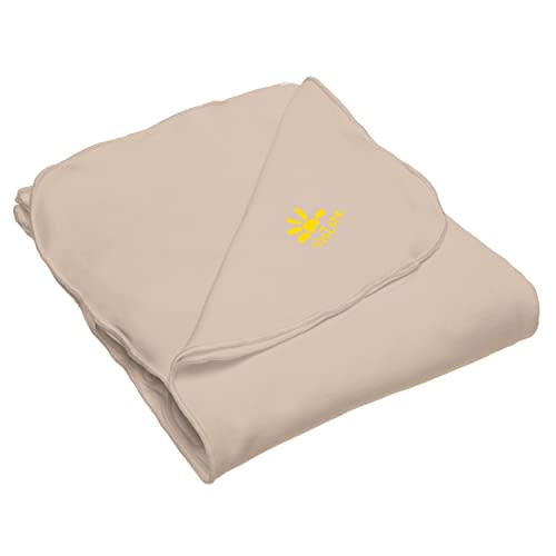 Nozone Baby Blanket, Sun Protective, Soft Rayon from Bamboo, UPF 50+ in Biscotti Beige
