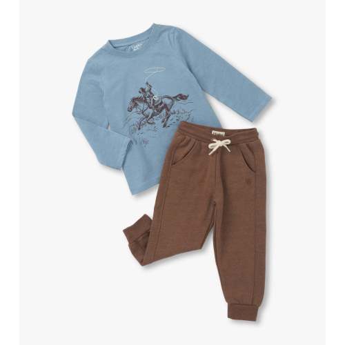 Baby & Toddler Boys Ranch Graphic Lounge Set