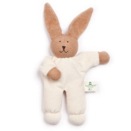 Nanchen Small Organic Bunny Rattle | Stuffed Animals- Blue Otter Toys