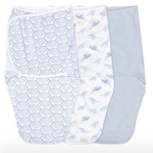 At Sea Easy Swaddle With No Zipper 0-3M | aden + anais