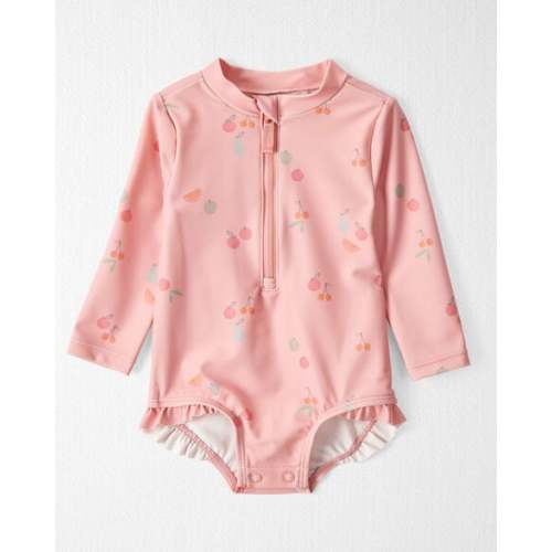 Baby Girl Recycled Ruffle Swimsuit - Little Planet | Carter's