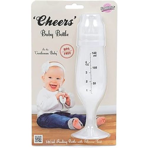 Bubblegum 'Cheers' Champagne Flute Baby Bottle