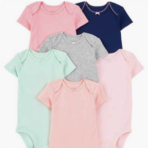 Simple Joys by Carter's Baby-Girls 6-Pack Short-Sleeve Bodysuit