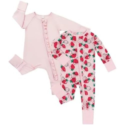 Bow Dream Baby Romper Bamboo Rayon Girl Boy Newborn Infant Footie Outfits