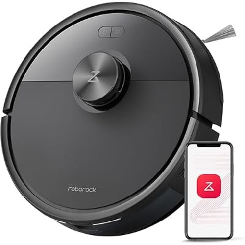 roborock Q7 M5 Robot Vacuum and Mop Combo, 10,000Pa HyperForce Suction, Robotic Vacuum Cleaner, Dual Anti-Tangle System, APP-Controlled Mopping, LiDAR Navigation, for Pet Hair and Carpet, Black