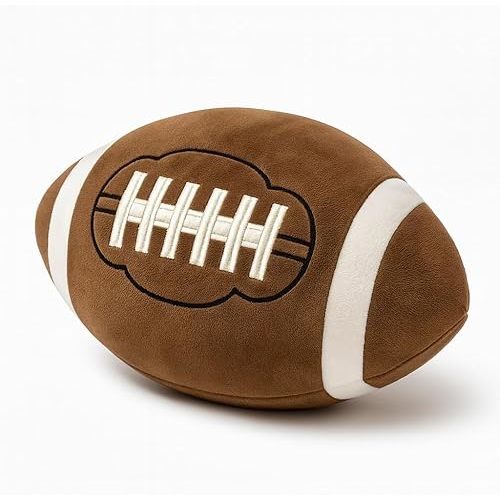 Football Plush Pillow Boys: Soft Stuffed Throw Toys Gift Sports Room Decor 8-12 Year Old