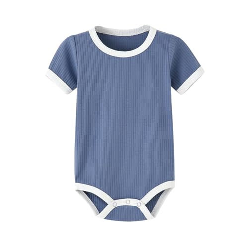 Jomixa Unisex Baby Short-sleeve Bodysuit, Organic Cotton Baby Clothes for Infant