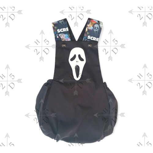 Scream Horror Overall Romper Onesie Jumpsuit - Etsy