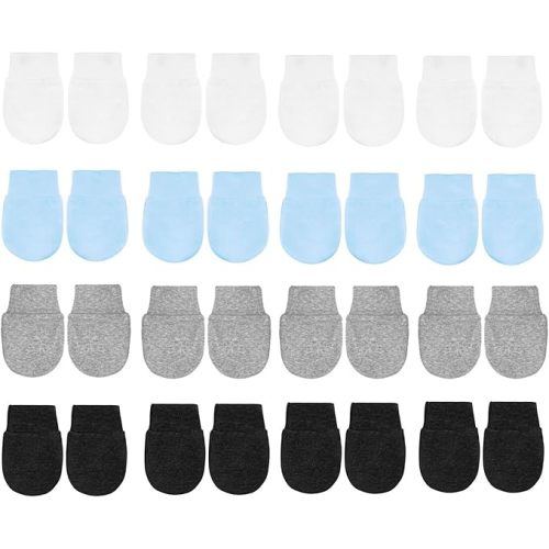 No Scratch Baby Mittens Newborn Infant Toddler Mittens Soft Elastic Wrist Gloves Mitten for 0-6 Months Boys Girls