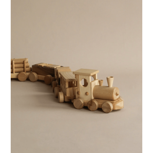 Handmade Wooden Train - Extra Long– Odin Parker