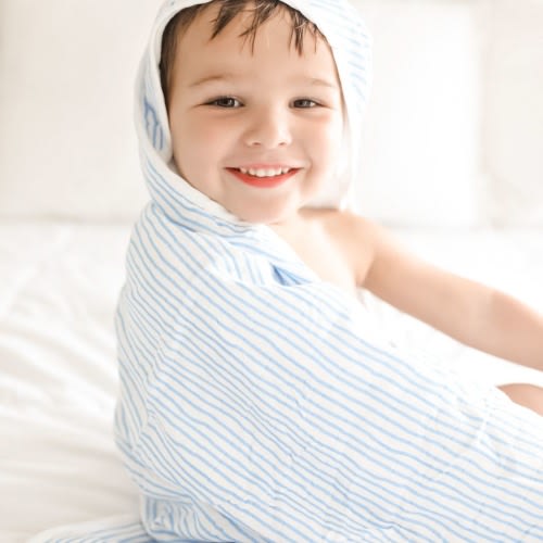 Blue Hooded Towel Set | Bamboo Little
