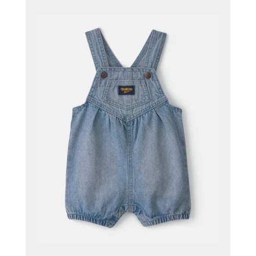 Baby Girl Vintage Inspired Denim Shortall - Medium Wash - OshKosh B'gosh | Carter's