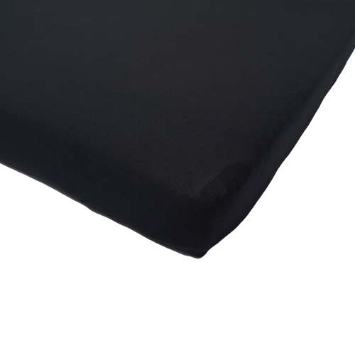 Midnight Black Crib Sheet | Bamboo Baby Bedding | Kyte Baby