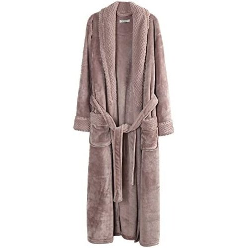 Richie House Women's Plush Soft Warm Fleece Bathrobe Robe RH1591