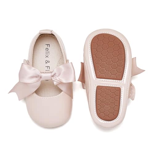 Felix & Flora Soft Sole Baby Shoes - Infant Baby Walking Shoes Moccasinss Rubber Sole Crib Shoes