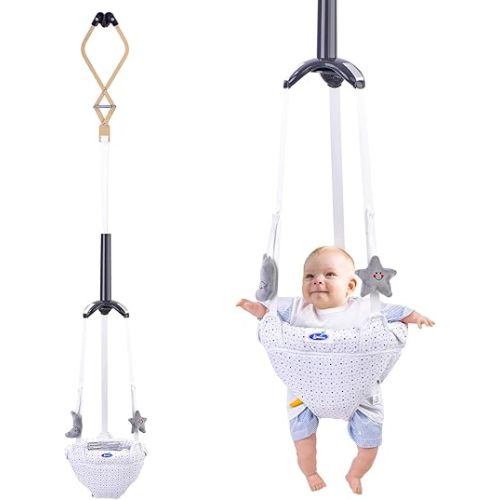 Baby Jumper Doorway, Baby Door Jumper with Adjustable Strap, Baby Jumper for Indoor/Outdoor Play, Easy to Assemble & Store (Ideal Gift for 6-24 Months)