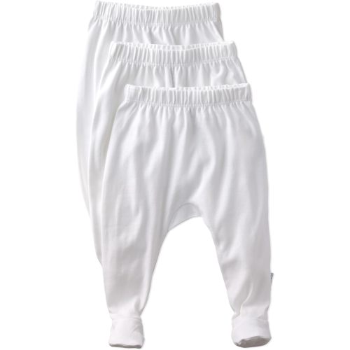 Unisex-Baby Fallon 3-Pack Footed Pants 100% Organic Cotton Bottoms for Baby Boys & Girls