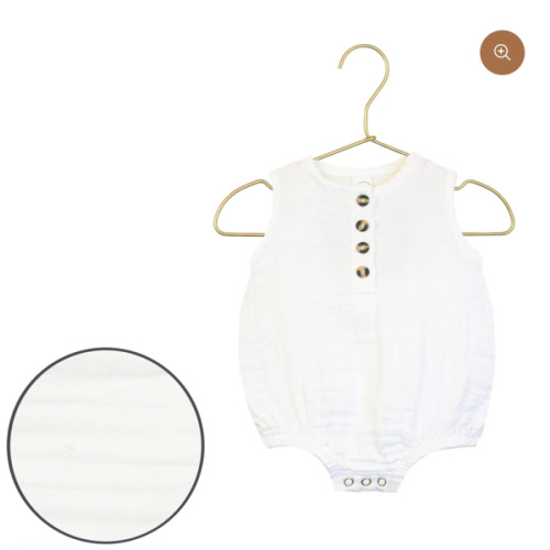 Cloud Muslin™ Bubble Romper - White