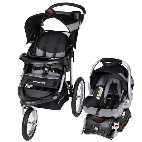 Baby Trend Lightweight Jogger Stroller & Car Seat Combo - Expedition Travel System, Millennium White