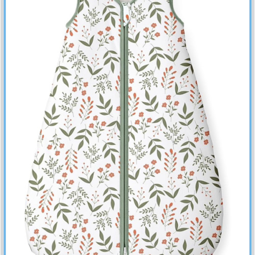 Yoofoss Baby Sleep Sack 6-12 Months, 1.5 Tog Baby Wearable Blanket with 2-Way Zipper, 100% Cotton Organic Fabric Winter Infant Sleeping Sack, Warm Soft Comfy