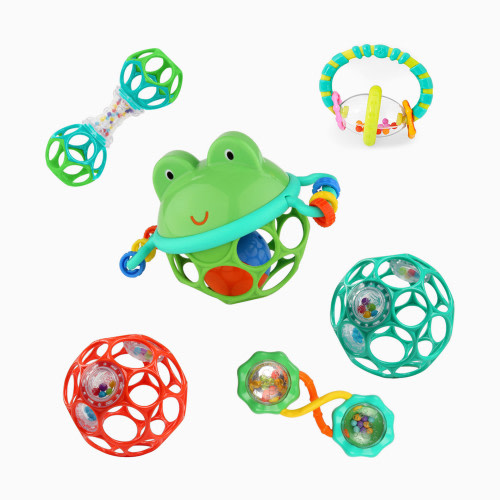Bright Starts Little Shakers 6pc Rattle and Teether Baby Toy Gift Set