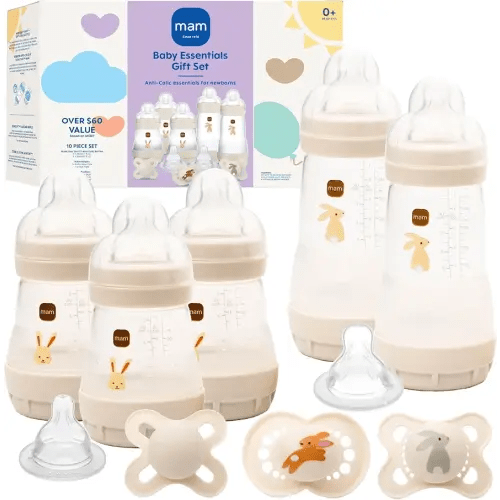 MAM Easy Start Anti-Colic 5 Baby Bottle & 3 Pacifier Newborn Gift Set
