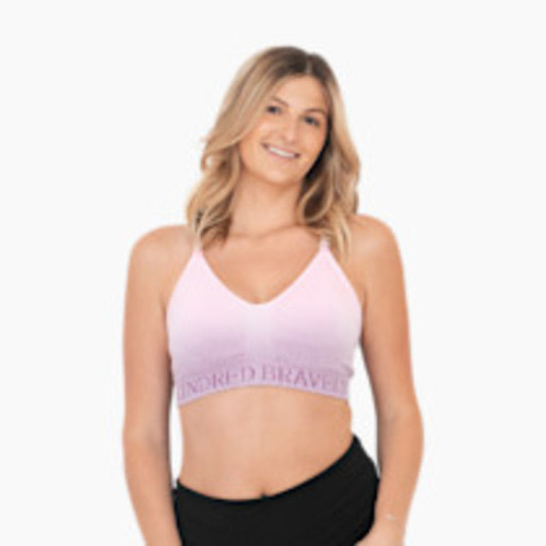 Kindred Bravely Sublime Hands-Free Pumping & Nursing Sports Bra - Ombre Purple, 2X