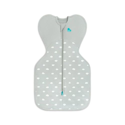 Love to Dream Swaddle, small, Olive Mint Cloud, tog 1.5