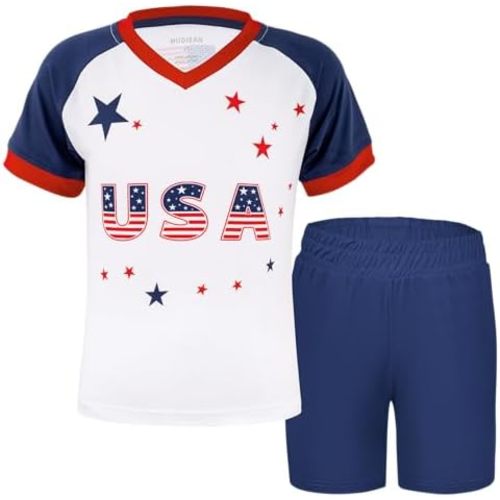 Unisex Kids Soccer Jersey for Girls Soccer Shirts Boy Football Outfits Soft Ideal Gift for Little Athlete 2-14 Years